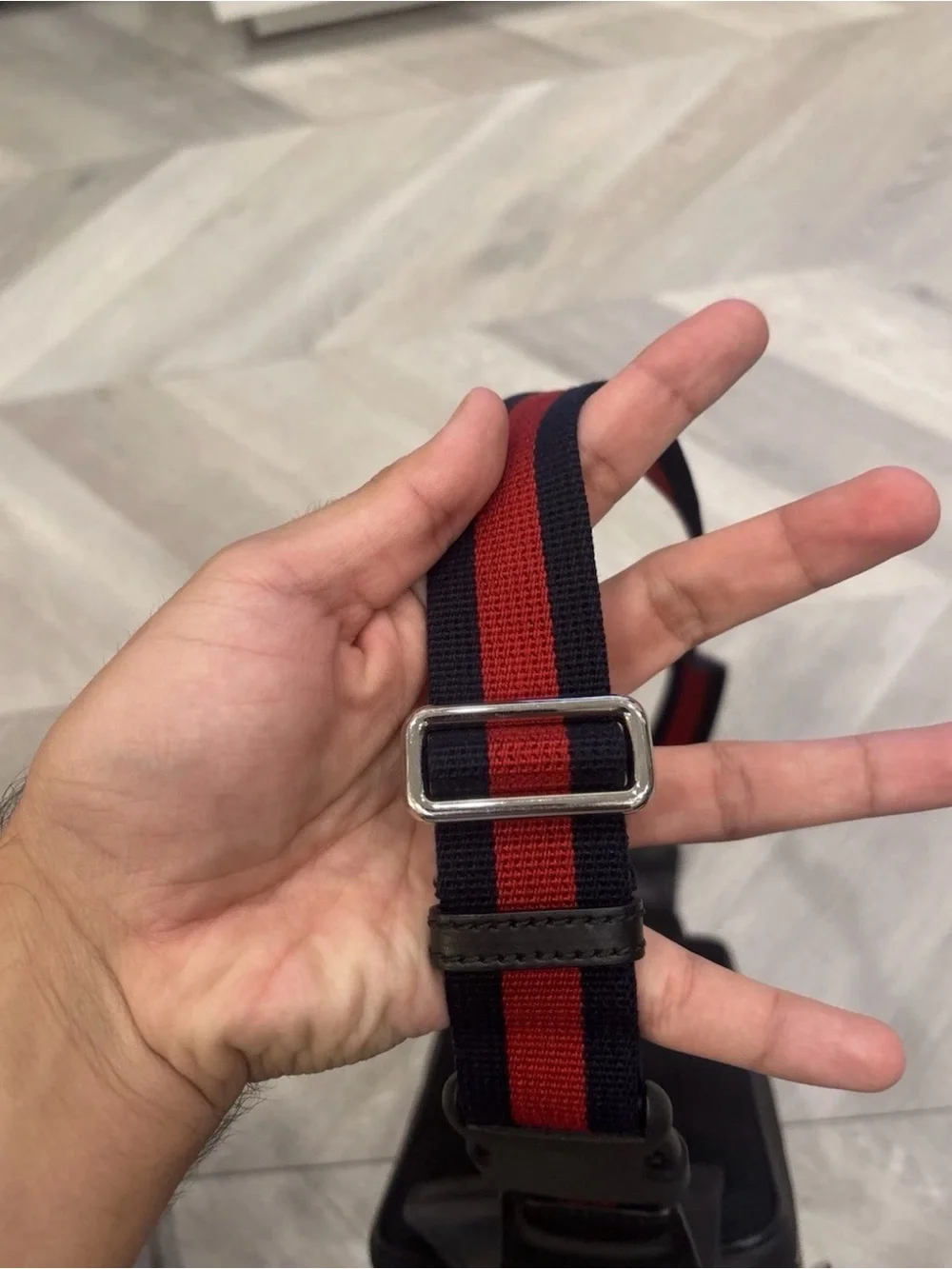 Gucci GG Supreme Black Belt Bag Waist Bag New